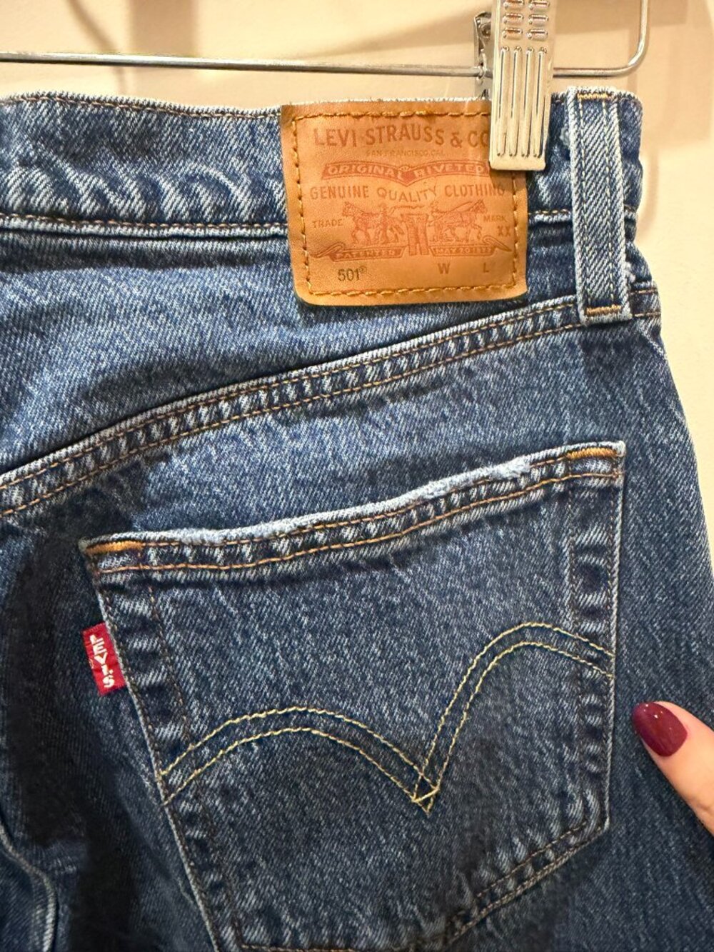 Levis 501 Straight Leg Jean - Picture 4 of 5